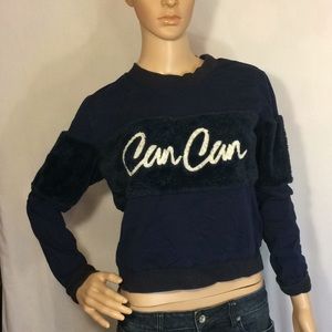 Women's Margarin Fingers Navy Sweatshirt, Size S